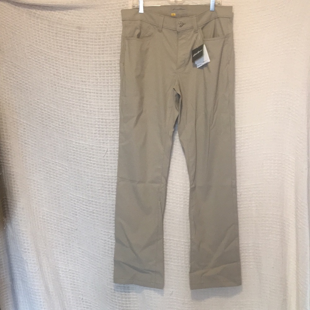 Casual khaki pants for hiking, camping, or ___.
